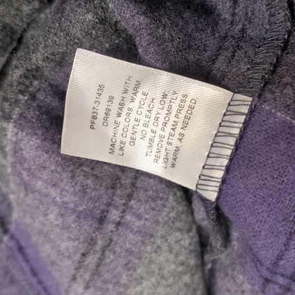 Pendleton Purple Gray Wool Blazer button jacket cropped xs - Picture 7 of 9